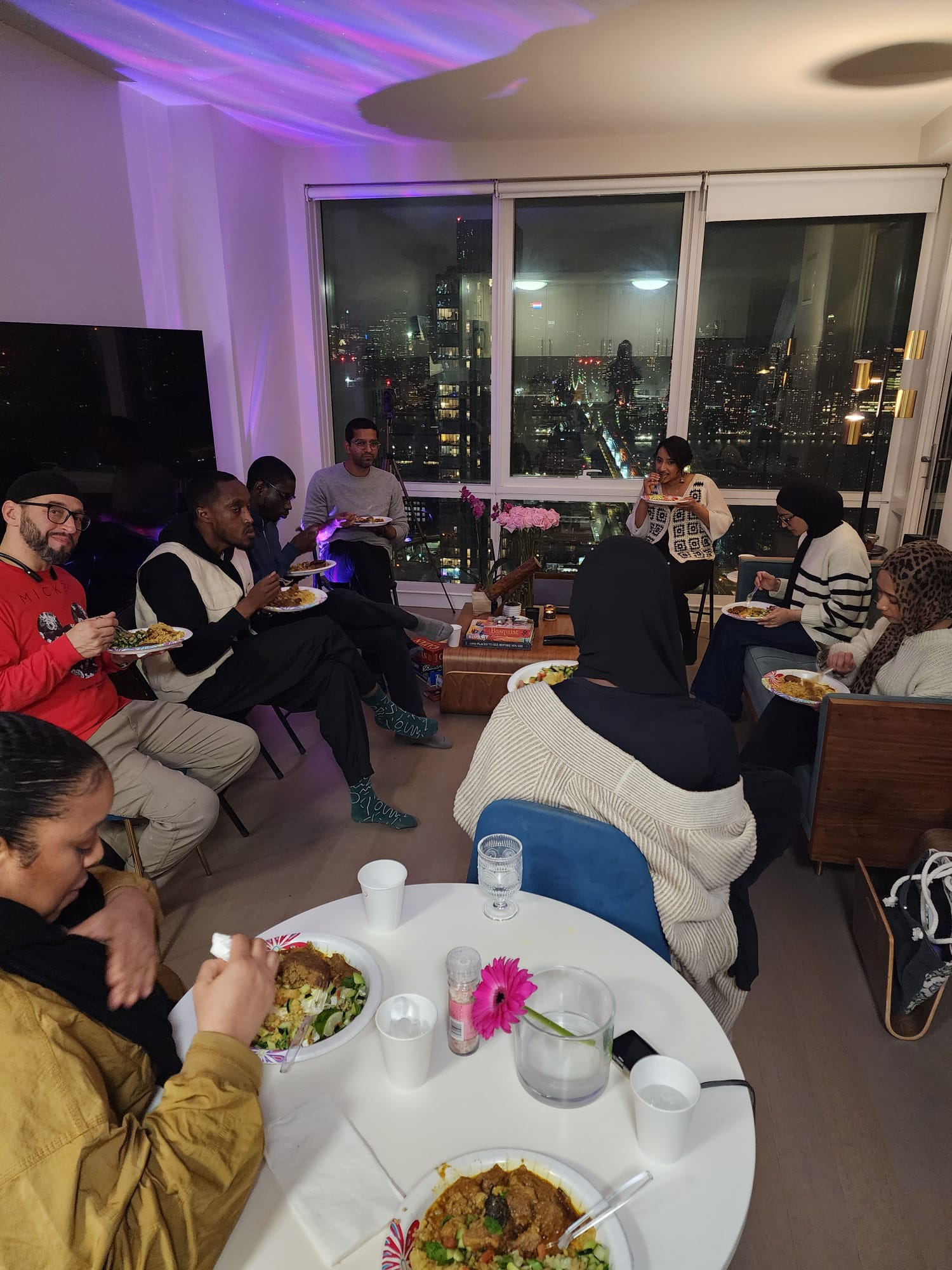 Plates & purpose · rooftop dinner