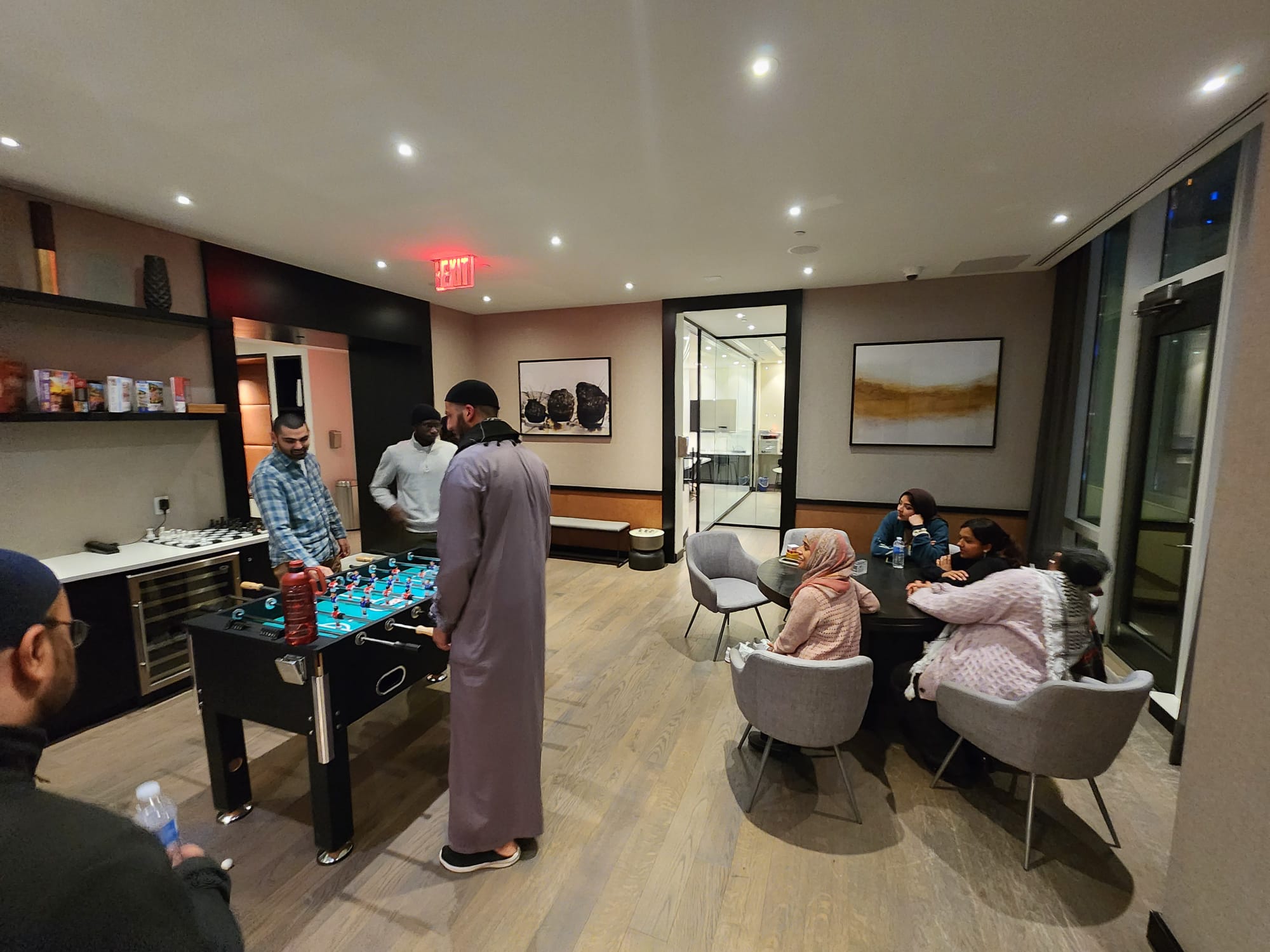 Lounge night · foosball & chai